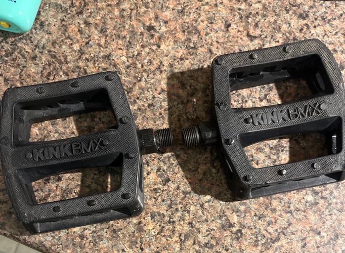Kink Industries BMX Black Bike Pedals(Used) FREE SHIPPING IN US
