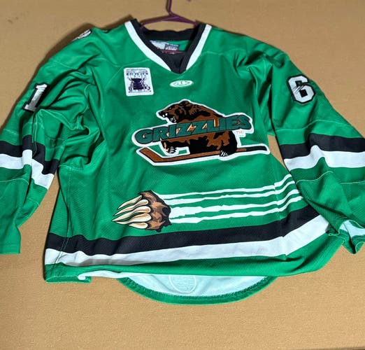 Utah Grizzlies Game Worn Autographed Jersey