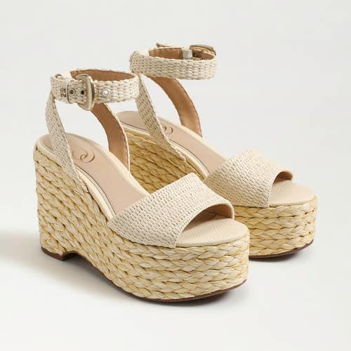 Sam Edelman April J0164F1250 Sandals Women's 11M Ivory Wedge Espadrille HTAT1020