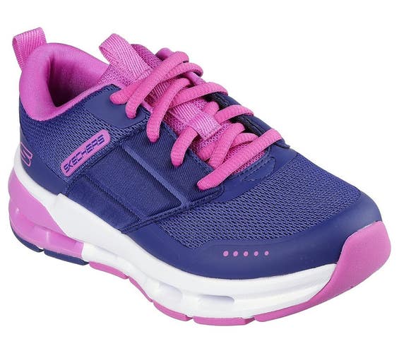 Skechers Glide-Step + 303653L-NVPR Sneakers Girls Navy Comfort Shoes HTAT889