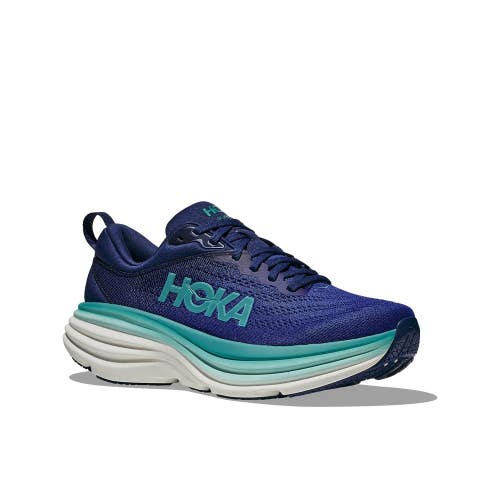 Hoka One One Bondi 8 1127952-BBES Sneakers Women Blue Road Running Shoes HTAT642