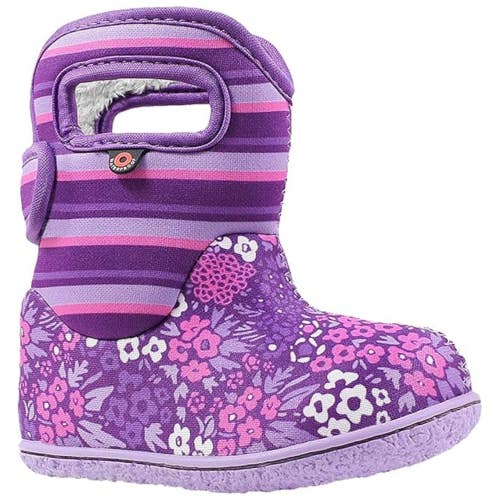 Bogs NW Garden 72483I-540 Toddler 5 Purple Floral Waterproof Winter Boot HTAT929