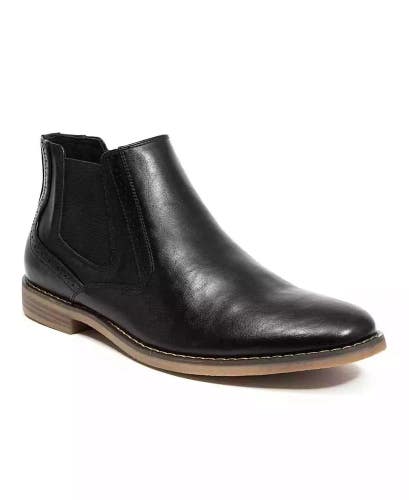 Deer Stags Mikey Dress Boots Men's US 8.5M Black Round Toe Ankle Chelsea ZAP2339