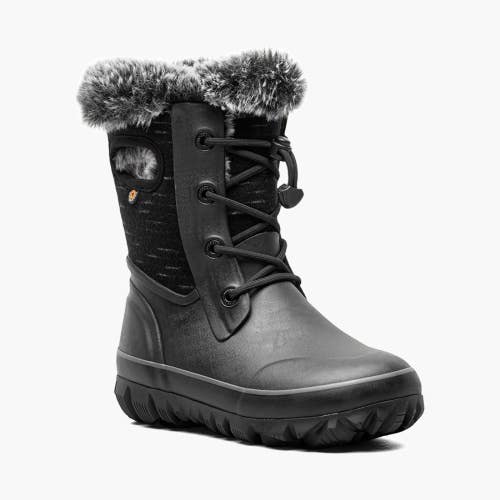 Bogs Arcata II Dash 73118-001 Kids Black Waterproof Mid-Calf Winter Boot HTAT925