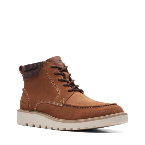 Clarks Barnes 26167315 Men's US 11 Cola Brown Suede Moc Toe Ankle Boots ZAP2330