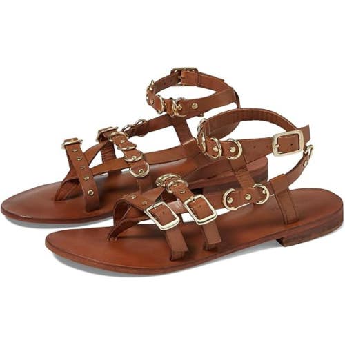 Free People Midas Touch Sandals Women's US 7 Brown Ankle Strap Strappy HTAT943