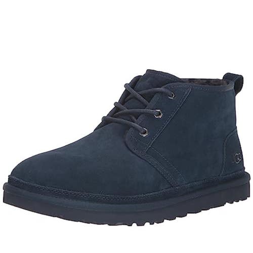 UGG Neumel Boots Men's US 12 Deep Ocean Suede Wool Lined Ankle Chukka ZAP2329