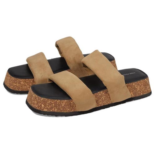 Free People Fairmount Flared OB1864352 Sandals Women's 9.5 M Taupe Slide HTAT944