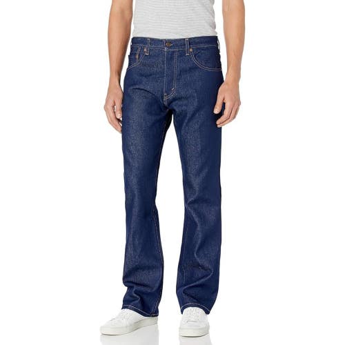 Levi's 517 Jeans Men's 34x36 Blue Denim Dark Wash Bootcut Leg Zip Fly POSH043