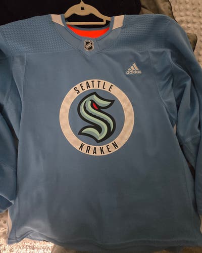 Seattle Kraken Practice Jersey Adidas Made in Canada Size 56