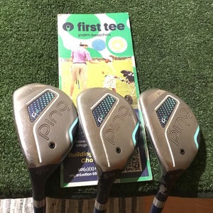 Ping Left Handed Ladies G Le Hybrids Set (4H, 5H, 6H) ULT230 Graphite Shafts LH