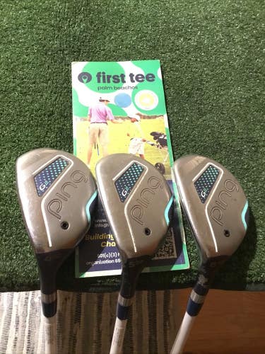 Ping Left Handed Ladies G Le Hybrids Set (4H, 5H, 6H) ULT230 Graphite Shafts LH