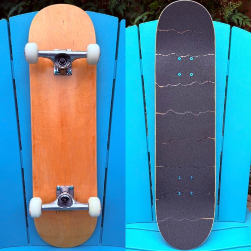 Custom Blank Complete Skateboard 8.25” Tensor Trucks Spitfire 54mm Burner Wheels