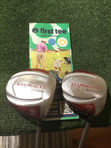 Callaway Ladies Diablo Edge Woods Set (3W & 7W) 50g Graphite Shafts (Read)