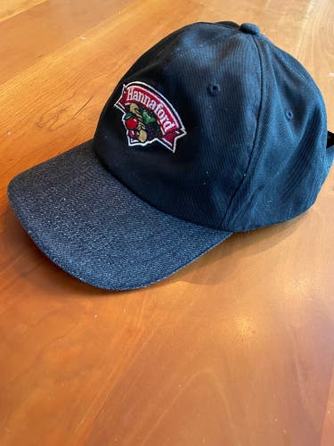 Black Embroidered Hannaford’s Baseball Cap Good Condition