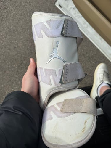 White Senior Air Jordan Shin Guards (Used)
