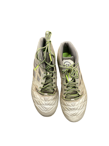 Used Warrior LAX Cleats Mens Silver Senior 4 11613-S000180749