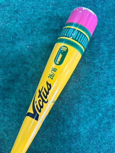 2024 Victus Vibe Alloy Bat USABat Certified (-10) Alloy 16 oz 26" (Used)