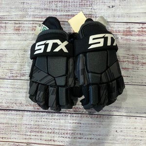 Black STX Stallion 75 Lacrosse Gloves I Youth XS (Used)