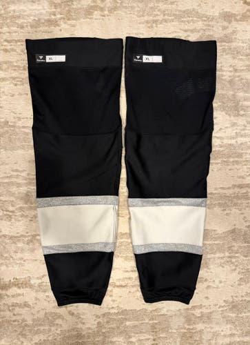Los Angeles Kings Game Pro Stock Fanatics Black Home Socks NHL XL