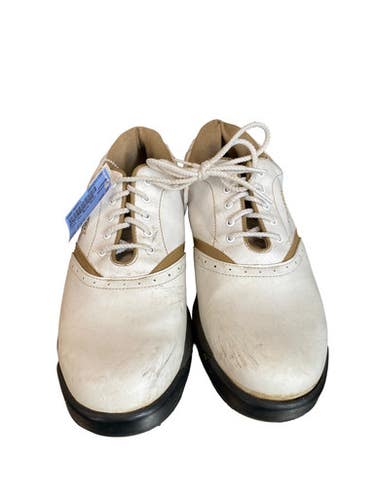 Used Foot Joy Mens Golf Shoes White Senior 9.5 11883-S000160553