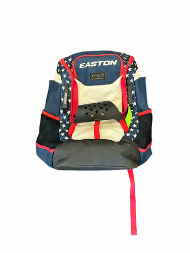Used Easton BACKPACK RED/WHITE/BLUE BB/SB Player Backpack Navy Blue 11682-S000131117