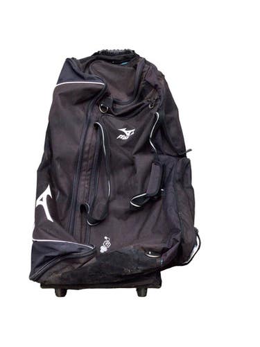Used Mizuno WHEELED BAG BB/SB Player Wheeled Bag Black 11760-S000090778