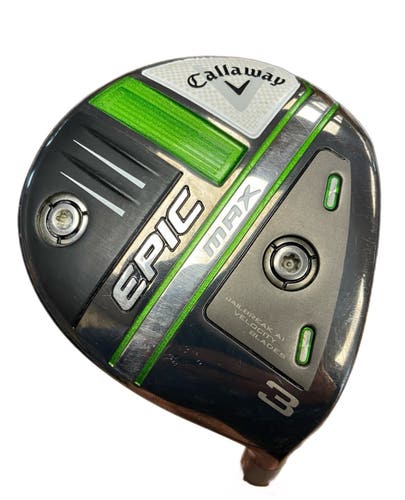 Callaway Epic Max 3 wood RH With Kuro Kage Black R Flex Light Epoxy Shown