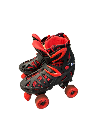 Used ADJ ROLLER SKATES Junior Roller Quad Skates Red Adjustable 11682-S000128091