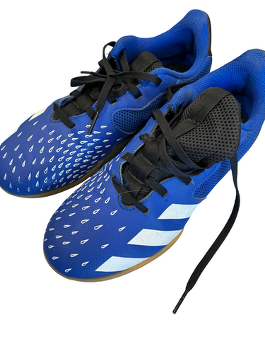 Used Adidas Soccer Indoor Shoes Royal Blue Senior 5 11682-S000128218