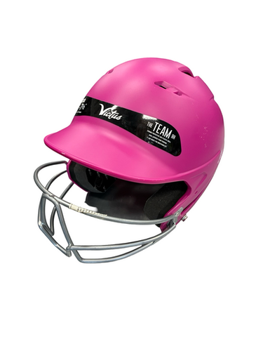 Used Victus SOFTBALL HELMET Batting Helmet w/Mask Pink MD 11682-S000128241