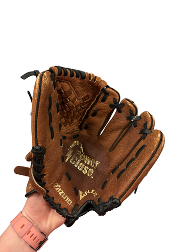 Used Mizuno POWER CLOSE BB/SB Glove RH Throw Brown 10 1/2" 11682-S000128361