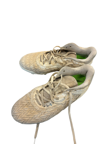 Used Under Armour Adult FB Cleats White Senior 7 11682-S000128421