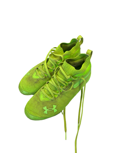 Used Under Armour Adult FB Cleats Green Senior 7 11682-S000128420