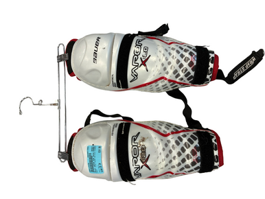 Used Bauer VAPOR X20 SHIN GUARDS Junior Shin Guards White 10" 11682-S000128456