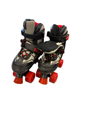Used Schwinn ADJ QUADS 1-4 Junior Roller Quad Skates Black Adjustable 11682-S000130775