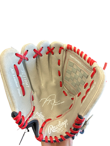 Used Rawlings TROUT BB/SB Glove RH Throw Grey 11" 11682-S000127816