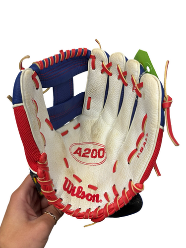 Used Wilson A200 BB/SB Glove RH Throw Royal Blue 10" 11682-S000127814