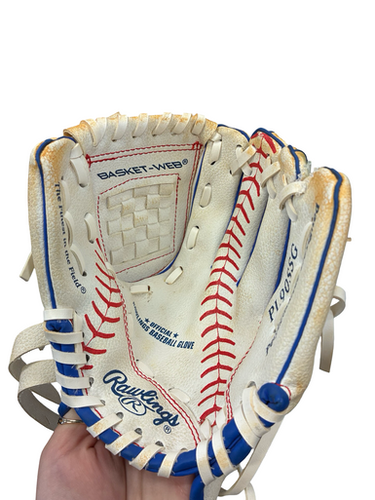 Used Rawlings PL90SSG BB/SB Glove RH Throw White 9" 11682-S000127826