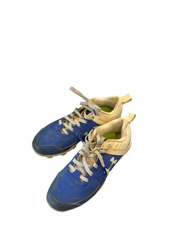 Used Under Armour CLEATS BB/SB Cleats Royal Blue Junior 01.5 11682-S000127971