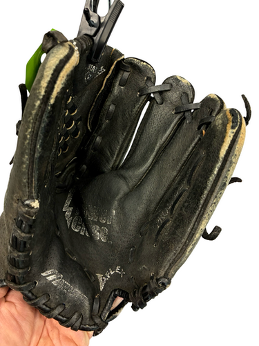 Used Mizuno POWER CLOSE 10 3/4 IN BB/SB Glove RH Throw Black 10 3/4" 11682-S000130909