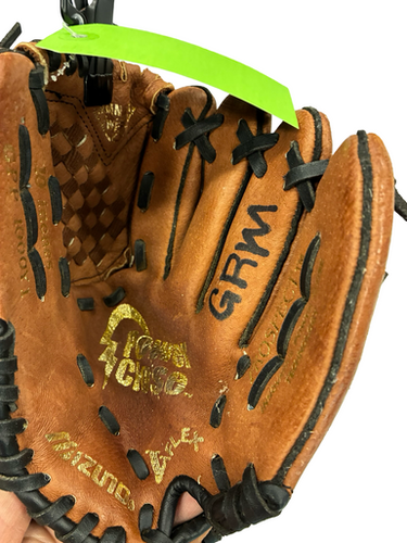 Used Mizuno POWER CLOSE 10 IN BB/SB Glove RH Throw Brown 10" 11682-S000130908