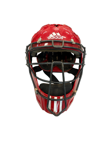 Used Adidas ADIDAS CATCHERS HELMET Catchers Helmet w/Mask Red L/XL 11682-S000130944