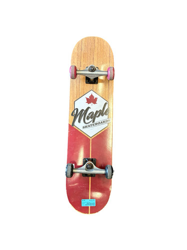 Used MAPLE SKATEBOARD Complete Skateboard Maroon 7 1/2" 11682-S000130946