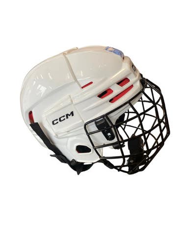Used CCM TACKA 70 Helmet Cage Combo White SM 11883-S000159985