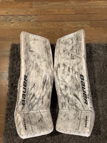 Medium Bauer Mach Goalie Leg Pads (Used)