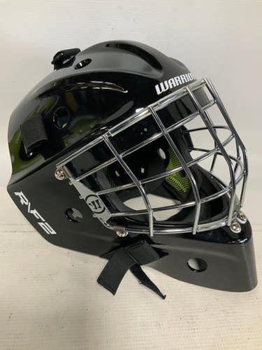 Used Warrior RF2 E Junior Goalie Helmet/Mask Black One Size 11823-S000038584