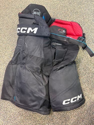 Black Senior Medium CCM JetSpeed FT6 Pro Hockey Pants (Used)