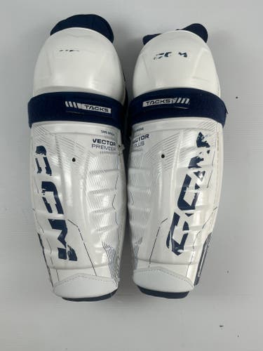 Used 13" Junior CCM Tacks Vector Premier Hockey Shin Pads