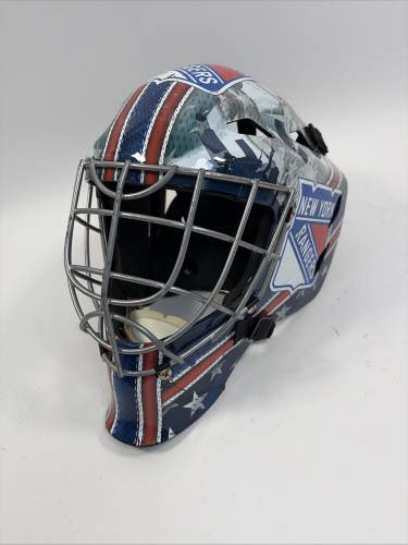 Franklin GFM1500 New York Rangers Street Hockey Goalie Helmet